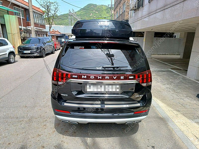 모하비더마스터 코토일체형루프박스 블랙유광 상태 A급 이미지