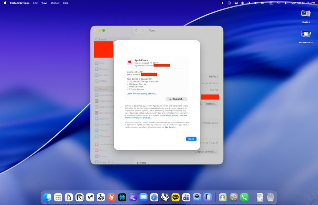 맥북프로 16 m3 max full cto applecare + 이미지