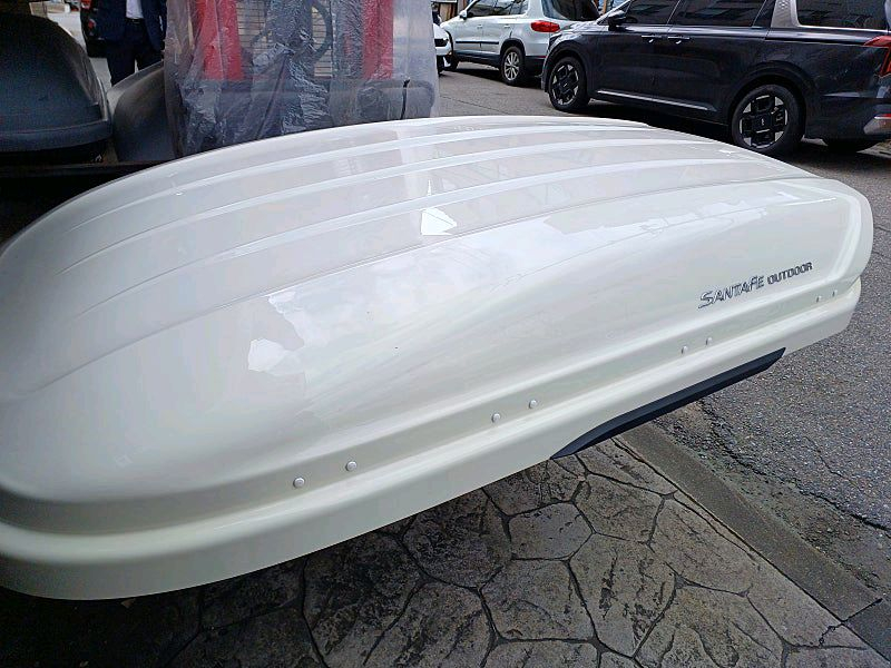 싼타페dm 코토일체형루프박스 화이트 중고 이미지