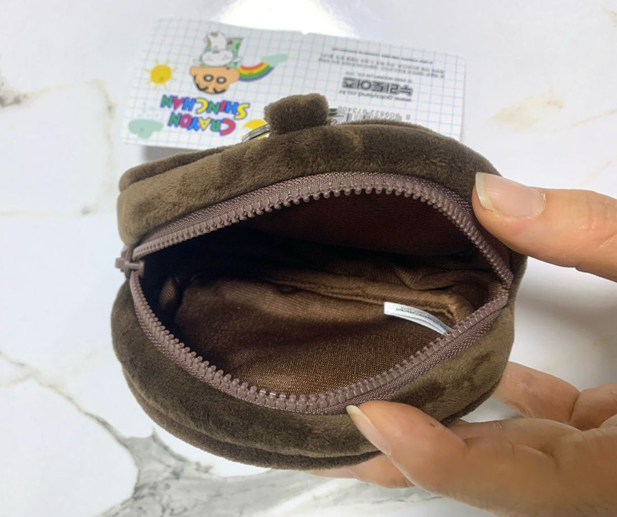 짱구 맹구 유리 동전지갑 파우치 키링 4종 이미지