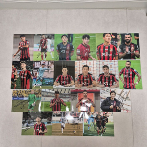 FC서울 싸인포토 19장 판매합니다. 이미지