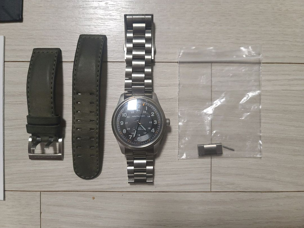 해밀턴 카키 티타늄 검정(38mm) 이미지