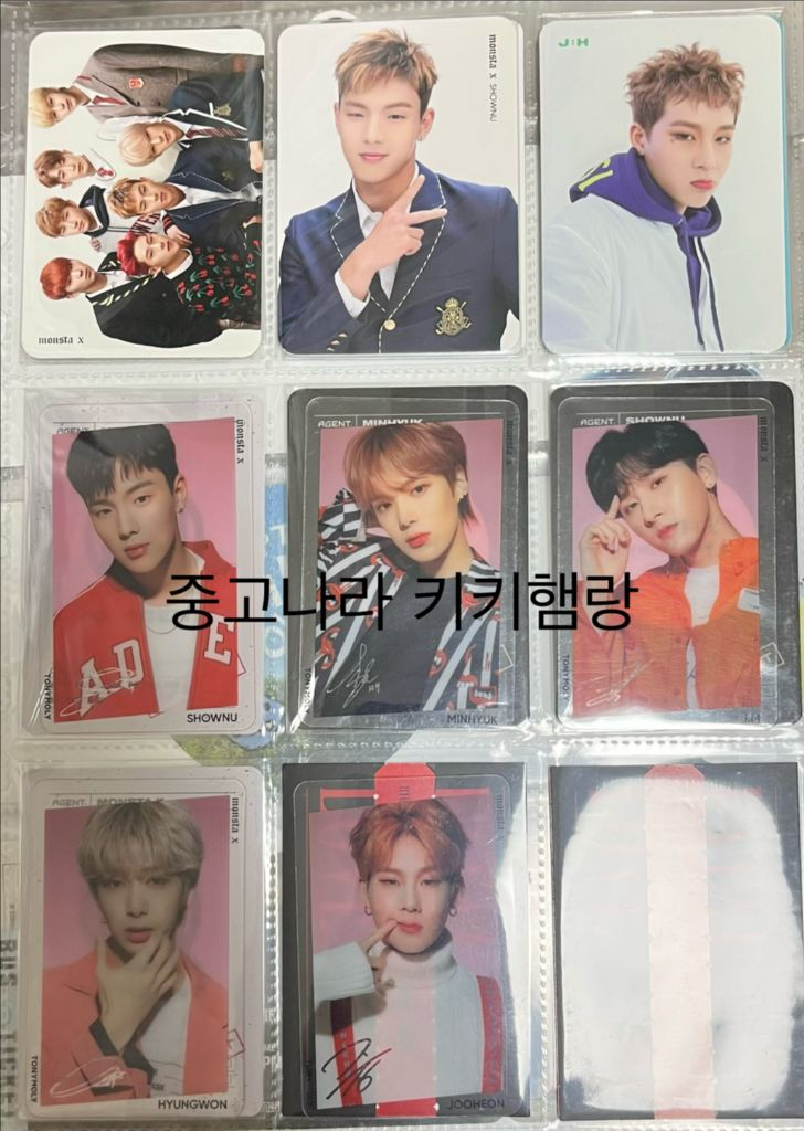 몬스타엑스 포카 엽서 (셔누 민혁 형원 주헌 창균 아이엠 몬엑) 이미지