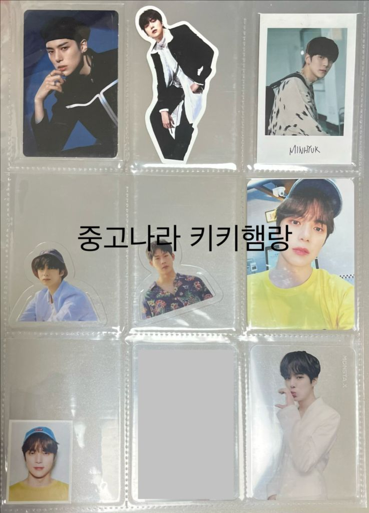 몬스타엑스 포카 엽서 (셔누 민혁 형원 주헌 창균 아이엠 몬엑) 이미지