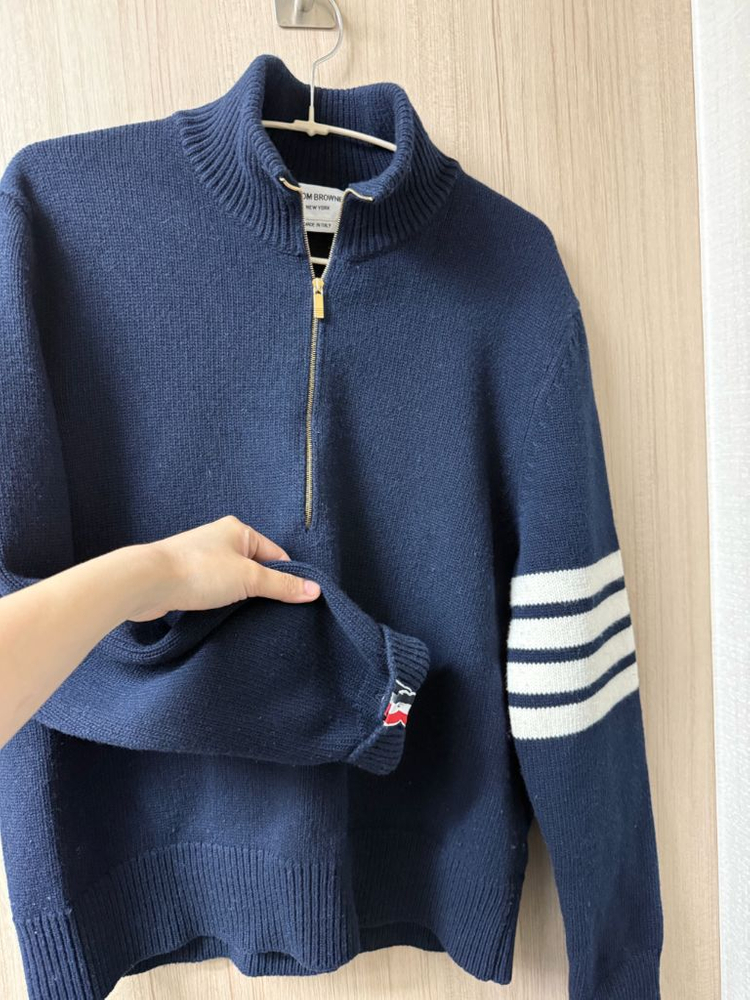 톰브라운 정품 니트 집업 가디건 이미지