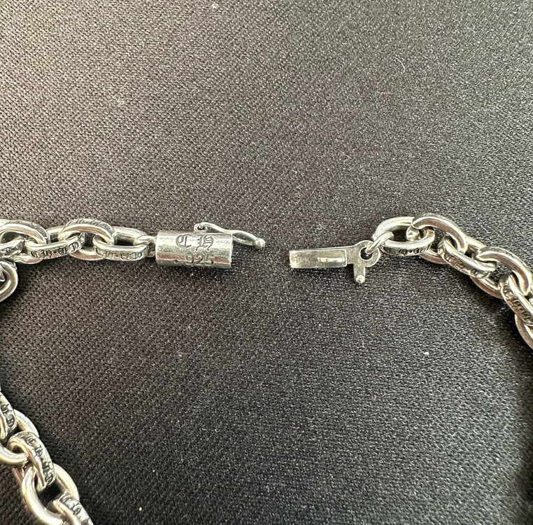 크롬하츠 페이퍼체인 목걸이+더블대거 팬던트 세트 이미지