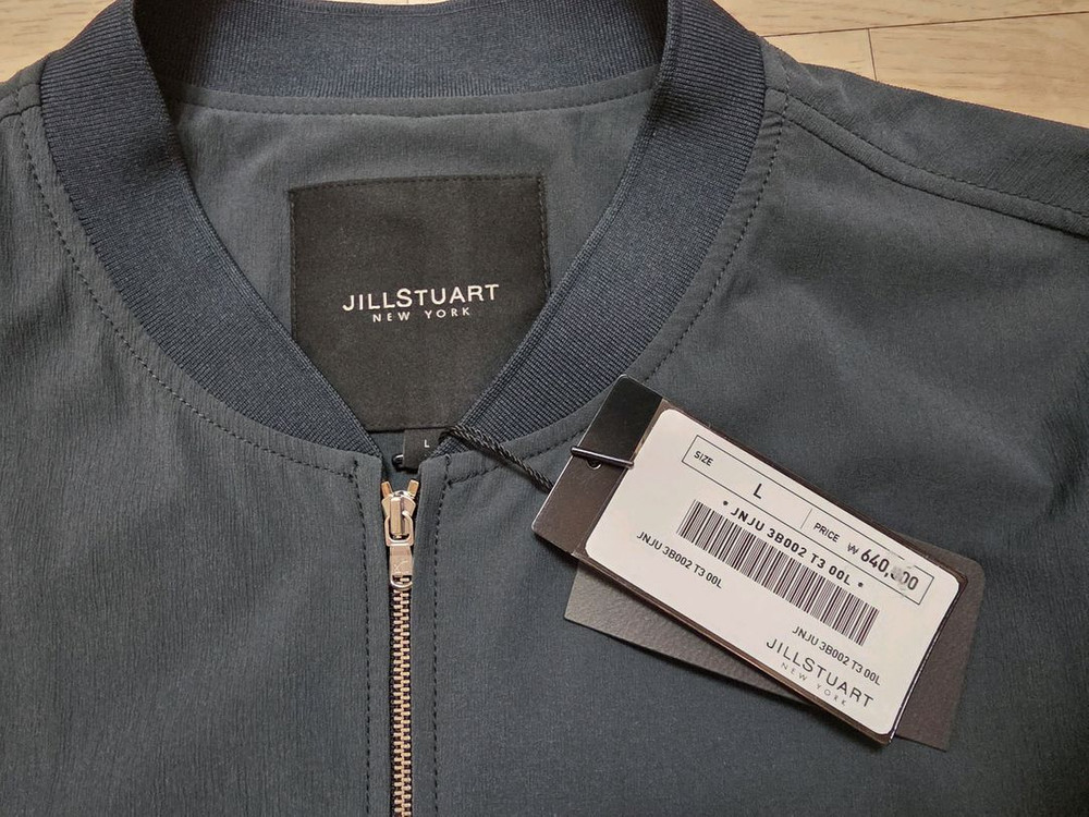 질스튜어트뉴욕 플리츠 ma1 경량 점퍼 L 105 정가 64만원 이미지