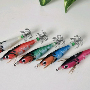 쭈갑에기 쭈꾸미 갑오징어 야광 에기 세트 (5개 케이스 포함) 이미지