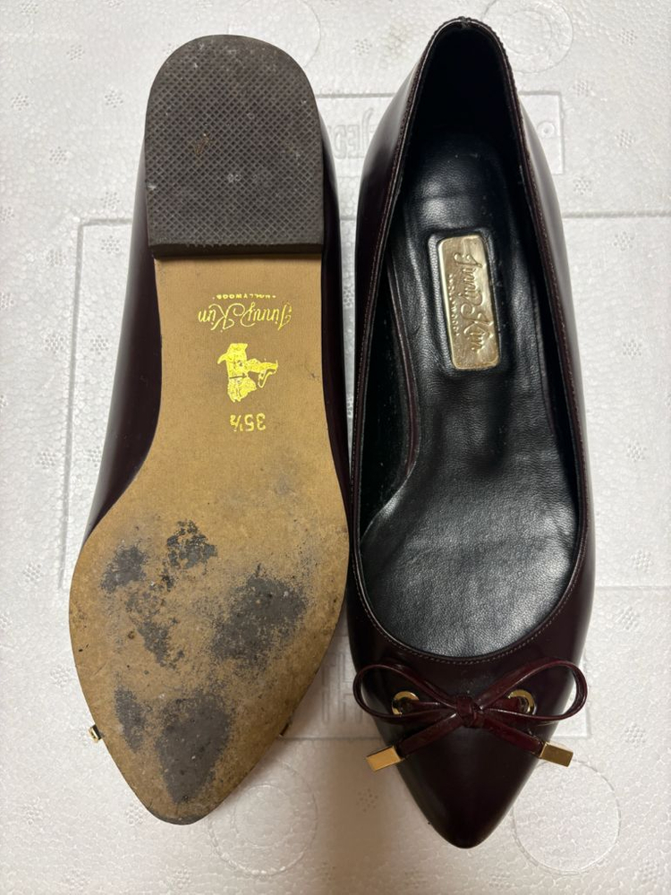 지니킴 다크와인 플랫슈즈 225 (35.5사이즈) 이미지