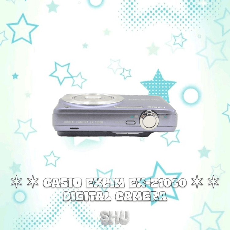 카시오 엑슬림 EX-Z1080 빈티지 디카 블루 이미지