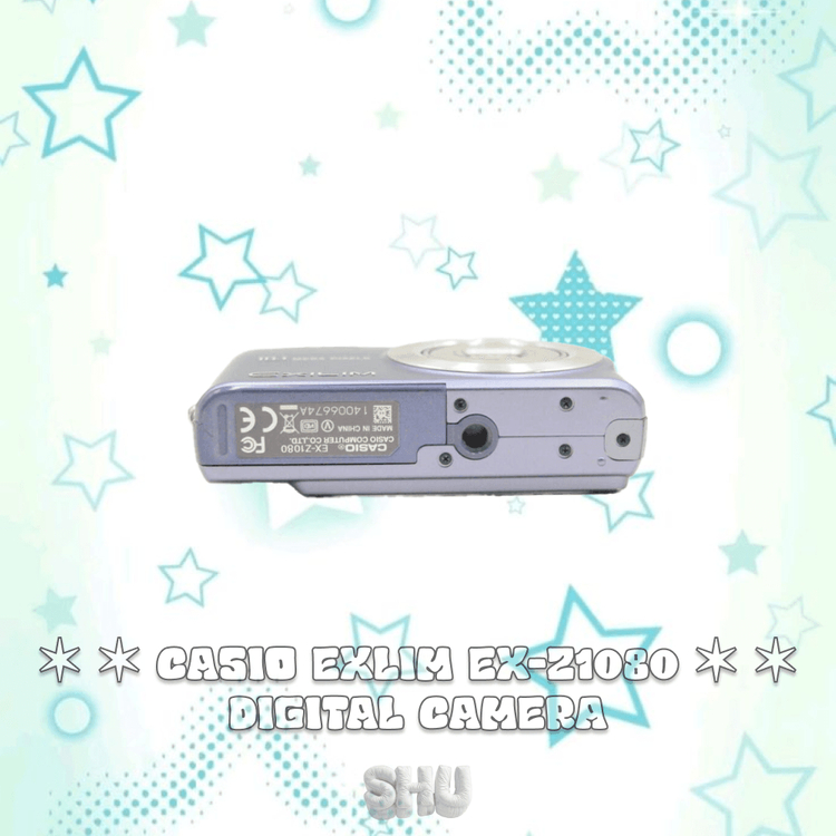 카시오 엑슬림 EX-Z1080 빈티지 디카 블루 이미지