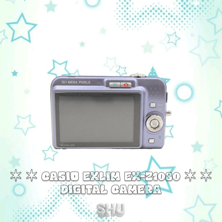 카시오 엑슬림 EX-Z1080 빈티지 디카 블루 이미지