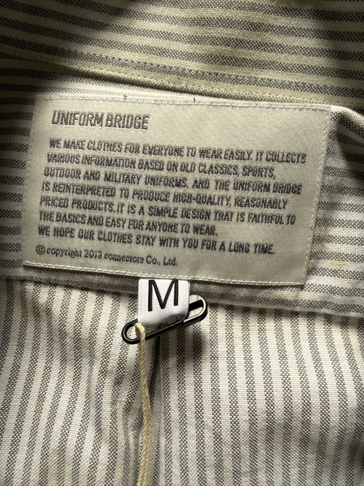 유니폼브릿지 옥스포드 그레이 스트라이프 셔츠 m uniformbridge 이미지