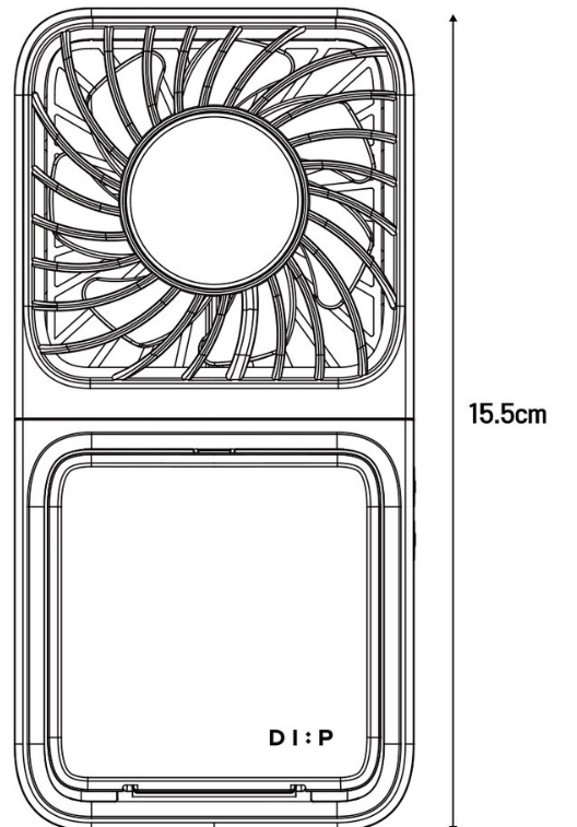 에어컨 무선 휴대용 선풍기 (디프 급속 냉각 에어컨 무선 휴대용 선풍기) 핸디 손선풍기 이미지