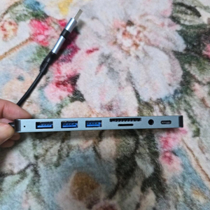 USB C 타입 SD TF 멀티 허브 8포트 새상품 이미지