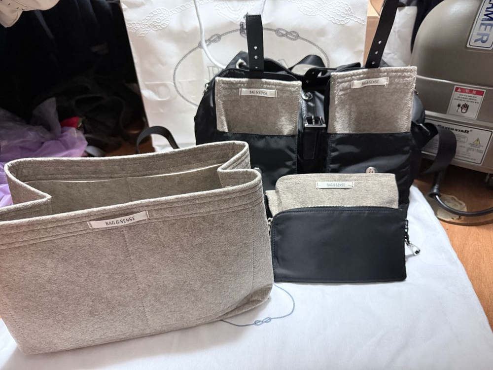 (정품)프라다리나일론백팩미듐블랙 이미지