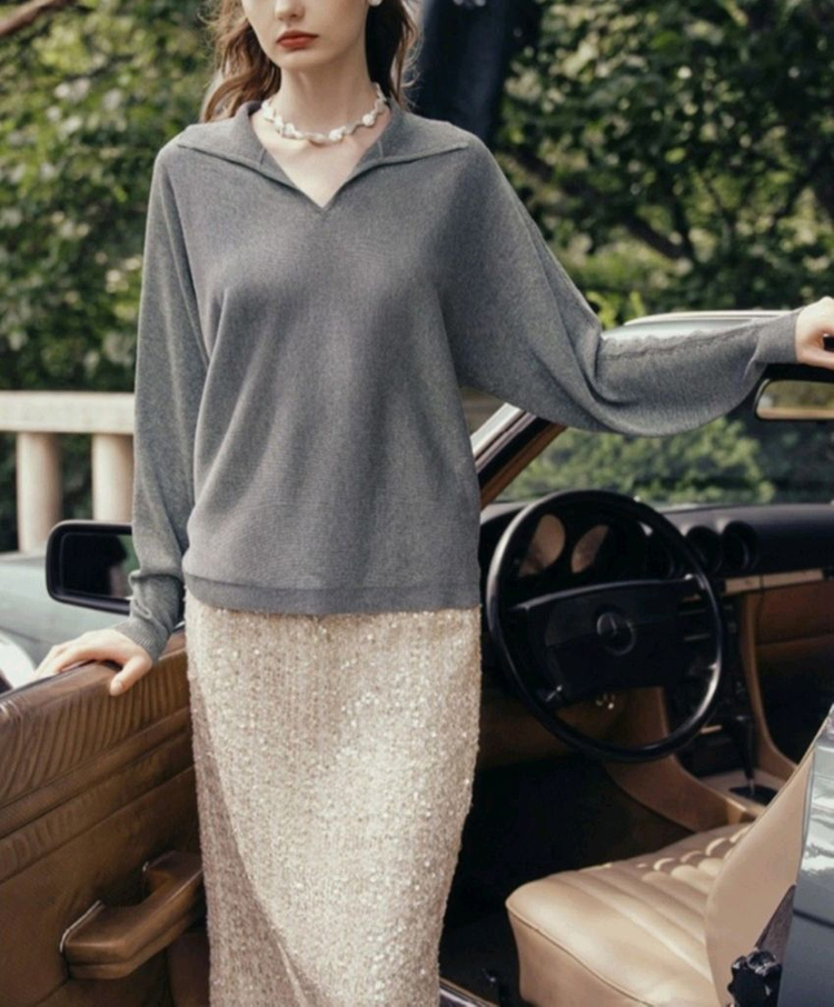 칼라거펠트 글리터 니트(77) ㅡ새상품 이미지