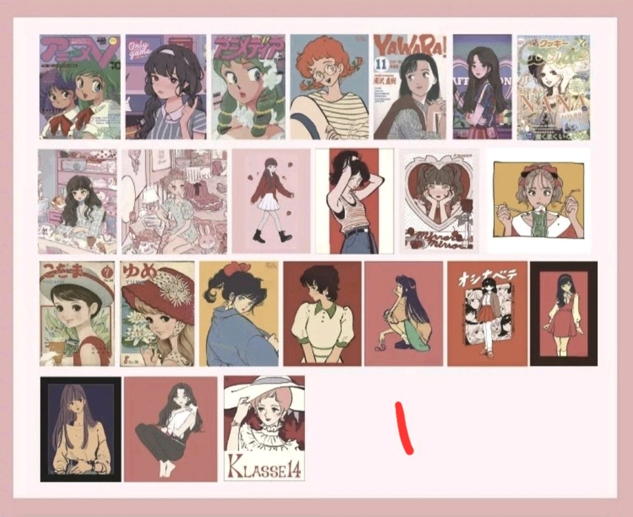 (처분) 다꾸 미니 키치 소녀 팩 5종 (하라주쿠/시티 이미지