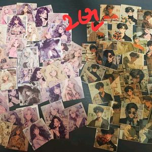 (처분) 다꾸 소년소녀 커플 스티커 2종 이미지