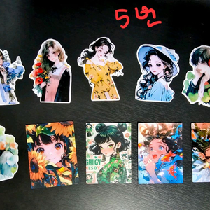 (처분) 다꾸 소녀소년스티커 인물스티커 이미지