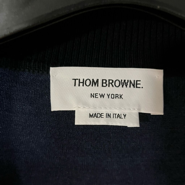 톰브라운 더블 페이스 집업 가디건 네이비 4사이즈 포장만 뜯은 새상품 이미지