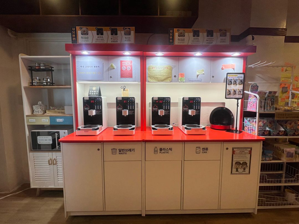 (폐업정리)음료자판기,라면조리기,무인라면가게 이미지