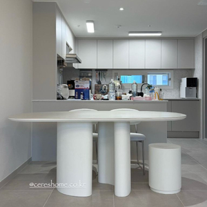 세레스홈 아셀 포세린 식탁 세라믹 6인용 대리석테이블 + 스툴 1800 이미지