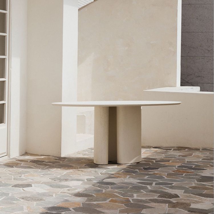 세레스홈 아셀 포세린 식탁 세라믹 6인용 대리석테이블 + 스툴 1800 이미지