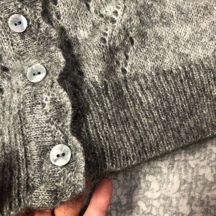 드베로타 25년 모헤어 베스트 니트 기은세 보헤미안 히피 코지 조끼 이미지