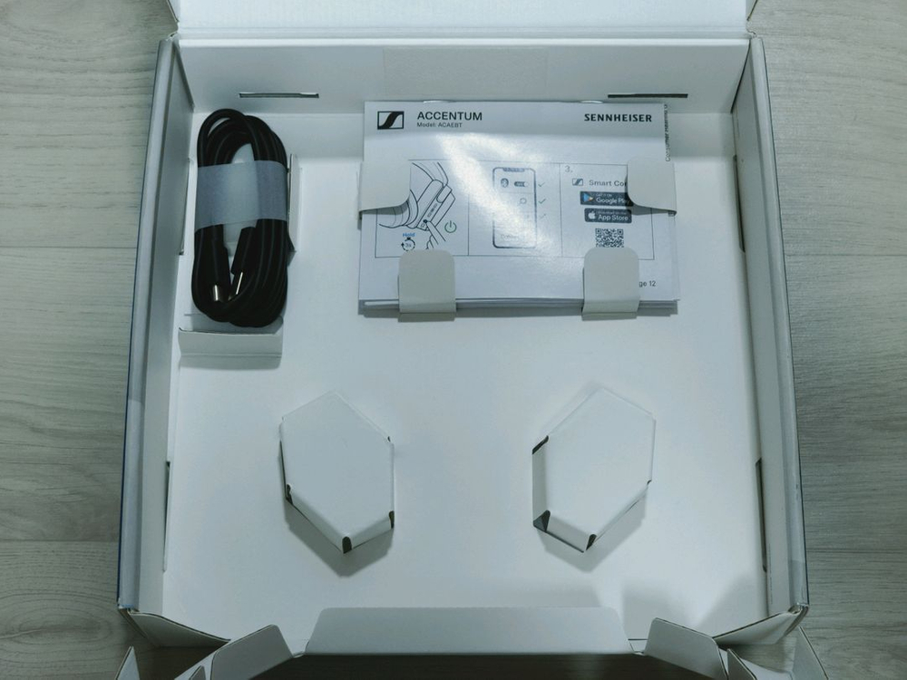 미사용 젠하이저 엑센텀 와이어리스 블루투스 무선 헤드폰 이미지