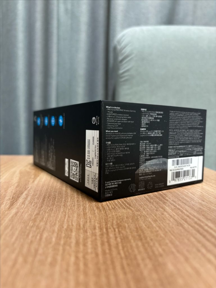 로지텍 지슈스 G PRO X2 슈퍼스트라이크 무선 게이밍 마우스 미개봉 이미지