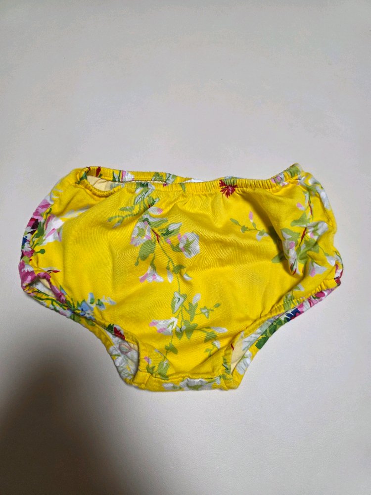 폴로 랄프로렌 옐로우 플라워 여아 민소매 나시 원피스 18M 블루머세트 이미지