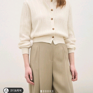 24 더캐시미어 케이블 니트 가디건 (타임, 랑방, 시스템, 구호) 이미지