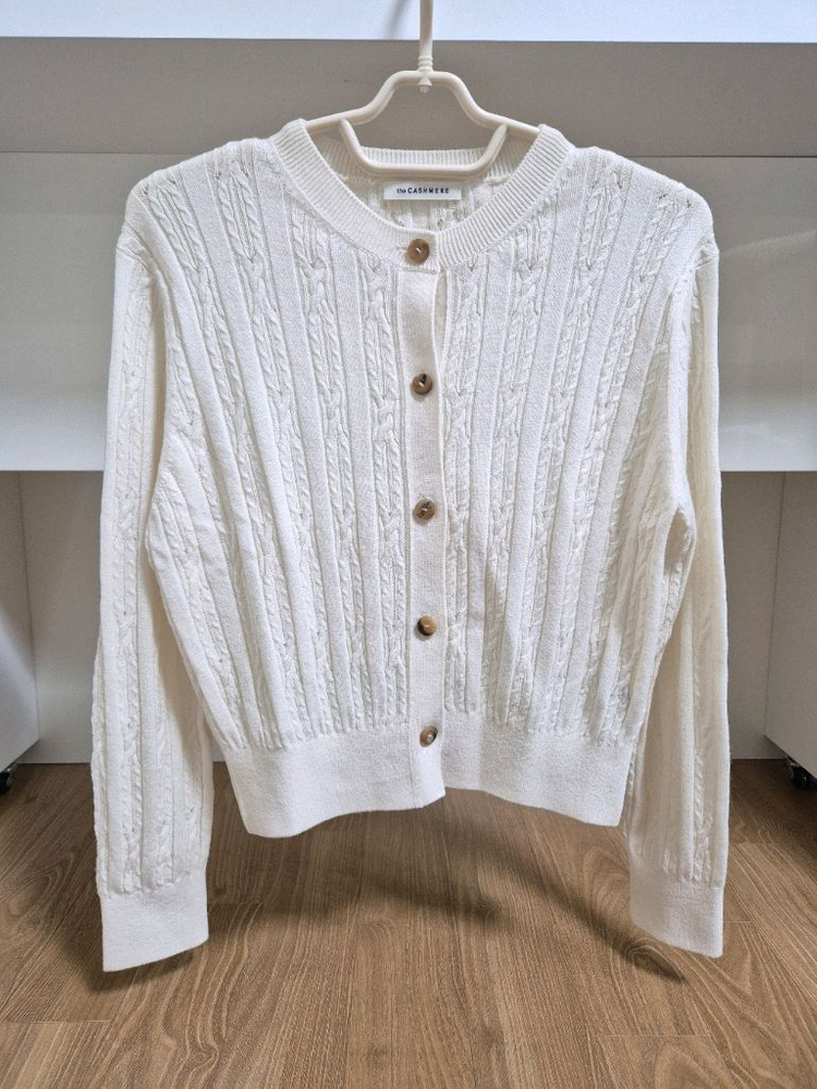 24 더캐시미어 케이블 니트 가디건 (타임, 랑방, 시스템, 구호) 이미지