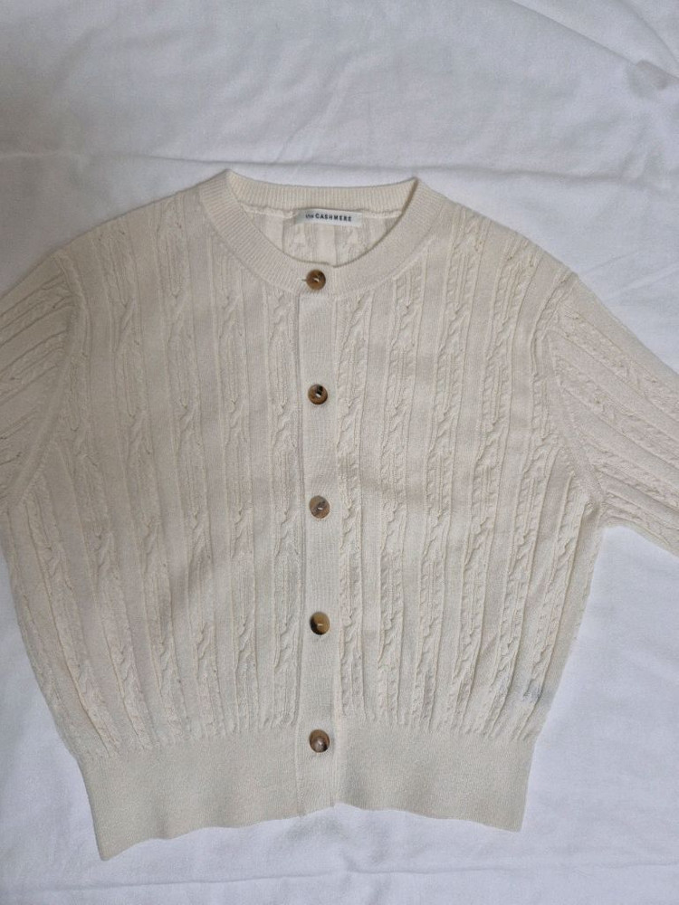 24 더캐시미어 케이블 니트 가디건 (타임, 랑방, 시스템, 구호) 이미지