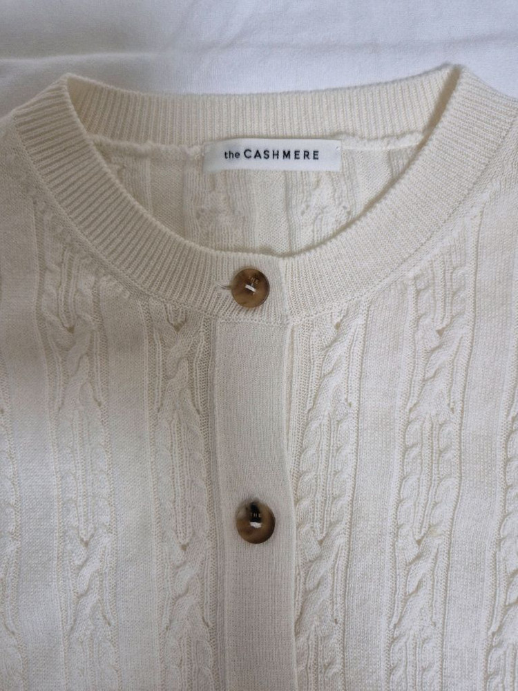 24 더캐시미어 케이블 니트 가디건 (타임, 랑방, 시스템, 구호) 이미지