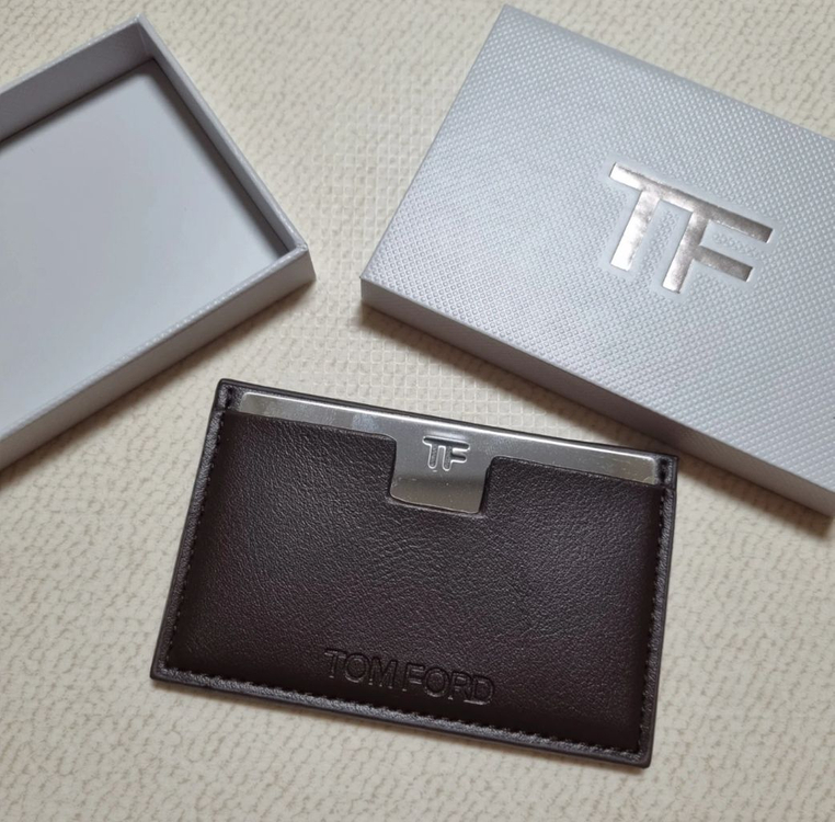 톰포드 거울+카드지갑 세트 브라운 이미지