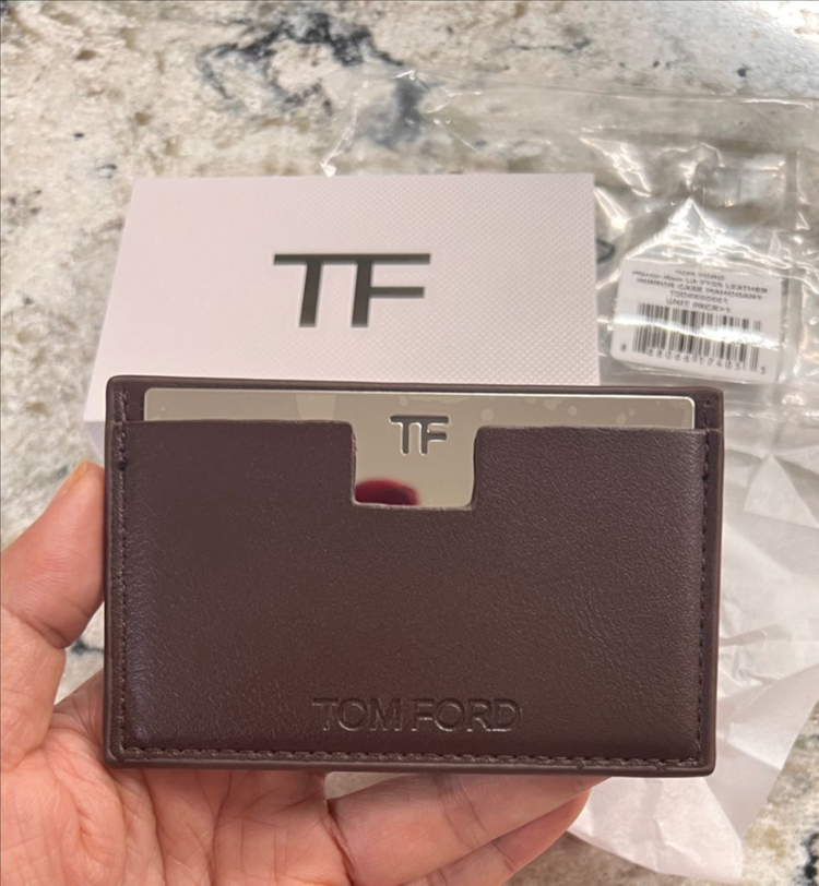 톰포드 거울+카드지갑 세트 브라운 이미지