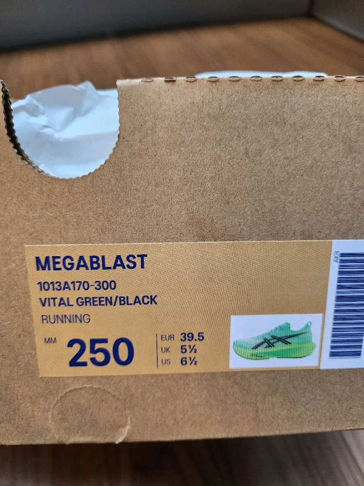 아식스 메가블라스트 250. 이미지