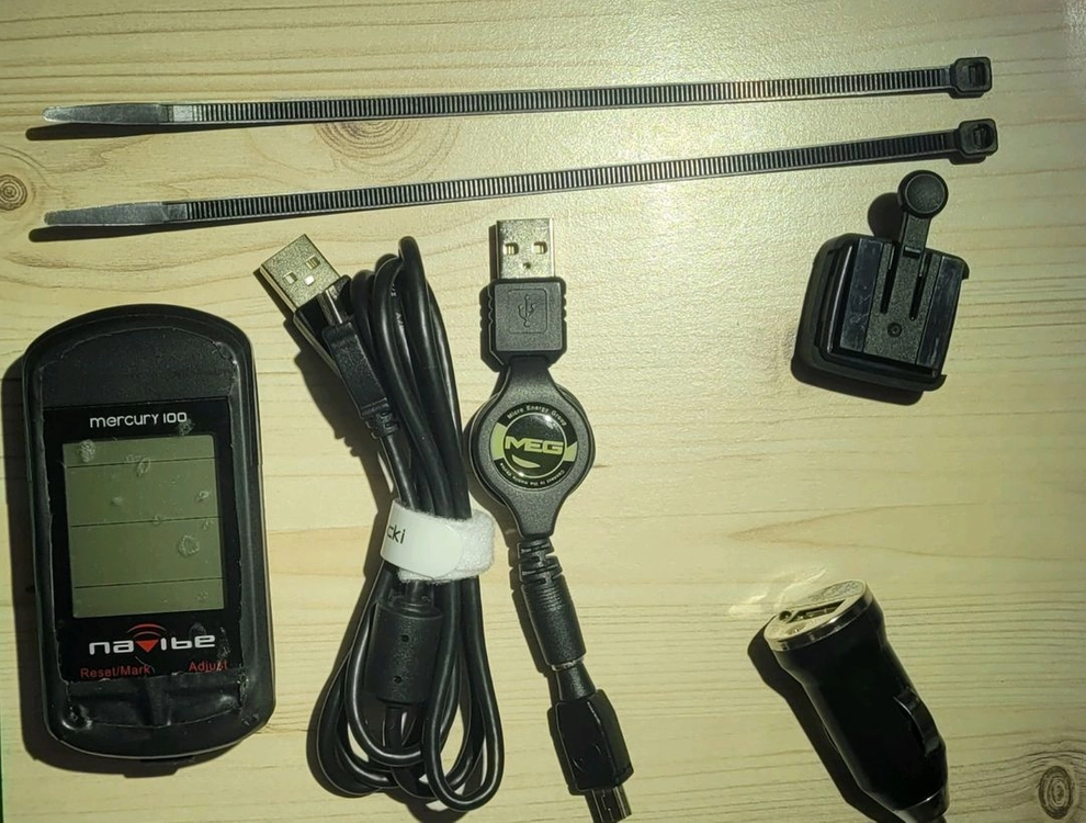 머큐리 100 GPS 사이클 컴퓨터 (풀구성,입문용,구형,하자있음) 급매 이미지