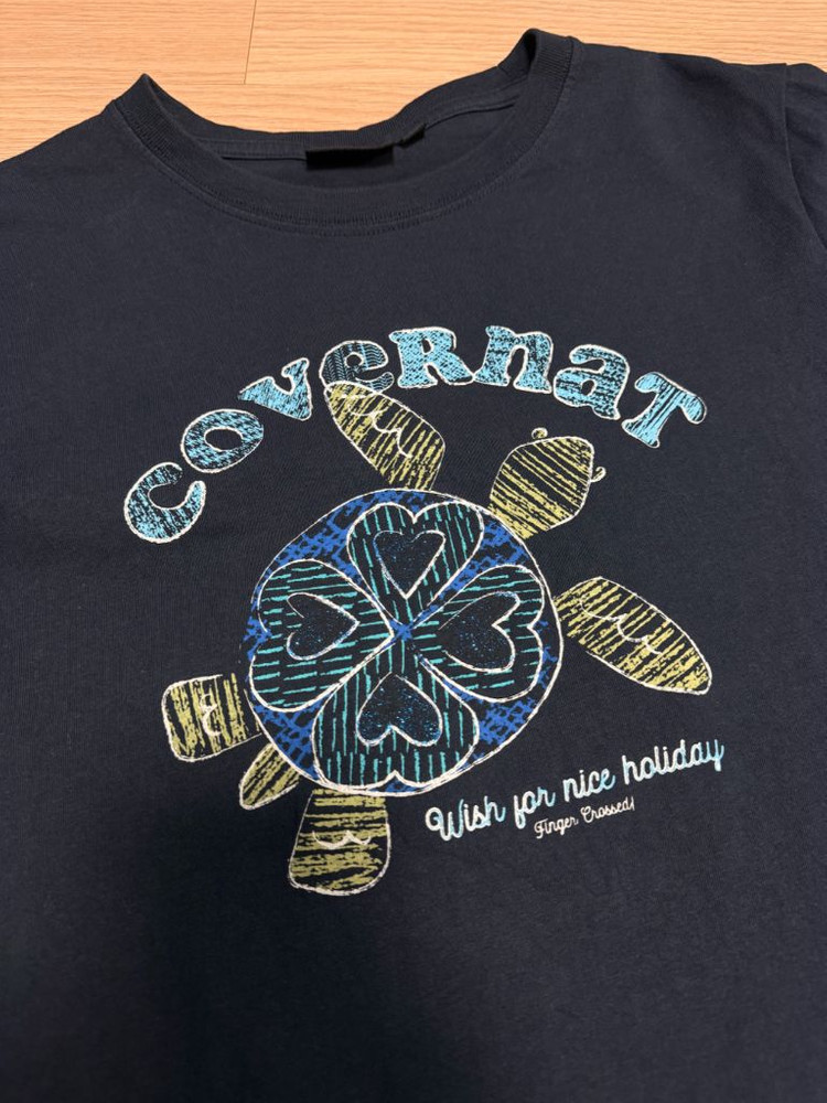 커버낫우먼 여성용 100%면 여름 반팔 네이비 티셔츠 M(445566) 이미지