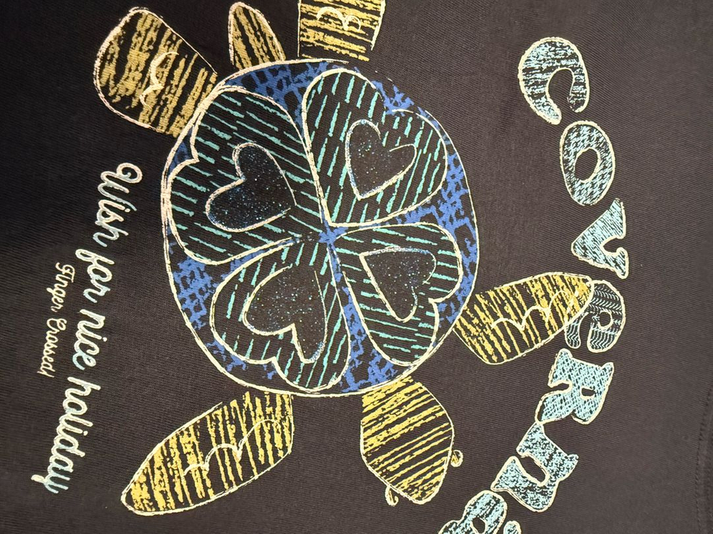 커버낫우먼 여성용 100%면 여름 반팔 네이비 티셔츠 M(445566) 이미지