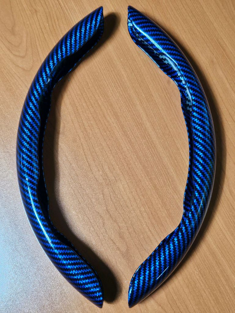 자동차 스티어링휠 카본커버 이미지