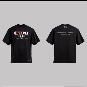 압도 올림피아 반팔 블랙 한정판 올라잇프리덤본투윈hdex짐웨어 이미지