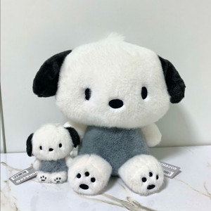 산리오 모노톤 포차코 인형 + 키링 2종 세트 이미지