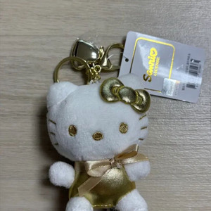 산리오 헬로키티 골드 하트 키링 (새상품) 이미지
