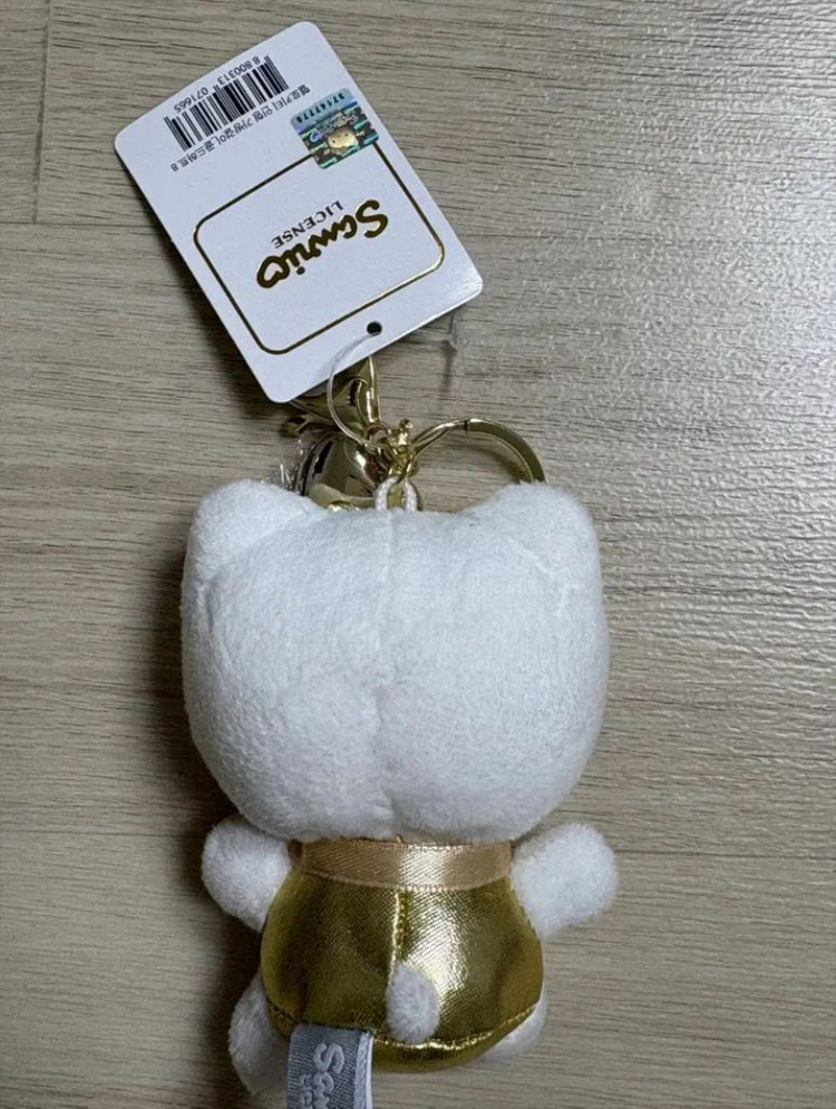 산리오 헬로키티 골드 하트 키링 (새상품) 이미지