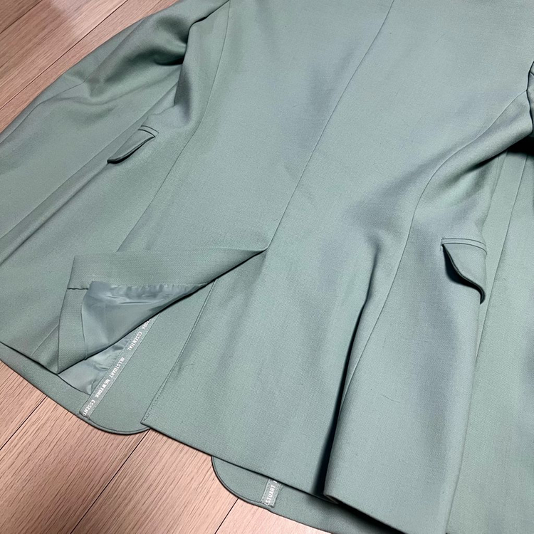 질스튜어트뉴욕 울 자켓 스커트 투피스 정장 세트 여성 셋업 민트 소라 오피스룩 출근룩 이미지