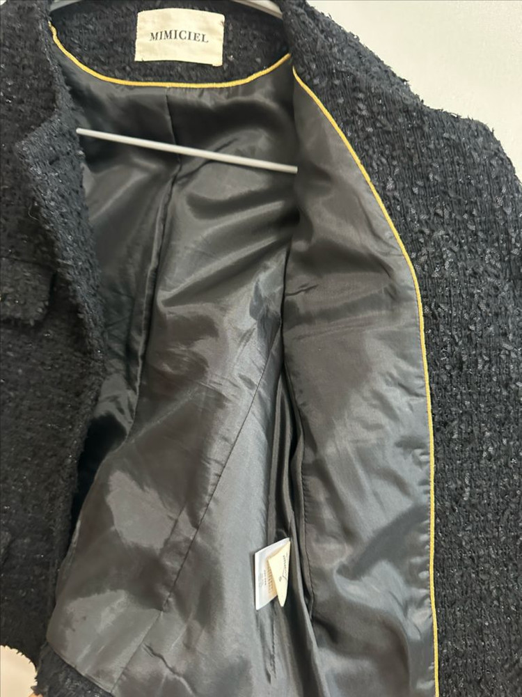 미미씨엘 트위드자켓 블랙(S) 이미지