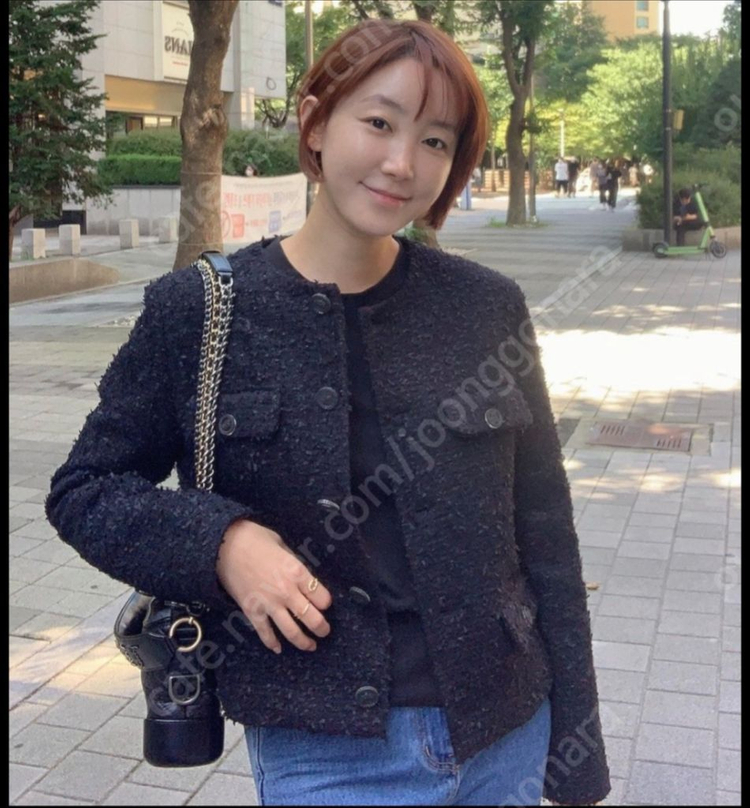 미미씨엘 트위드자켓 블랙(S) 이미지